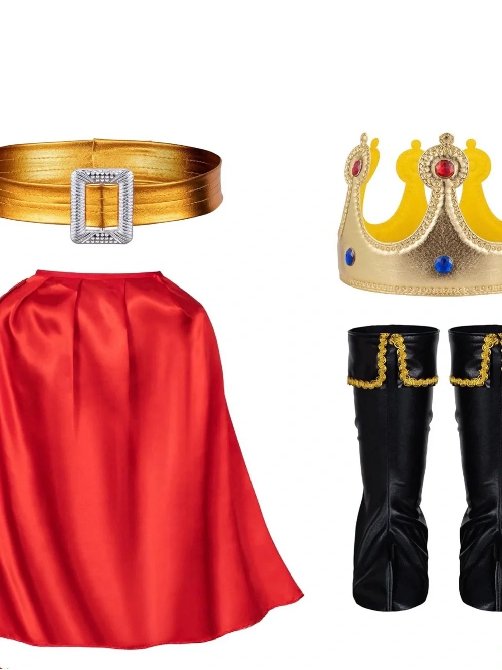 Classic Royal Prince Kids Costume - Blue, Red & Gold